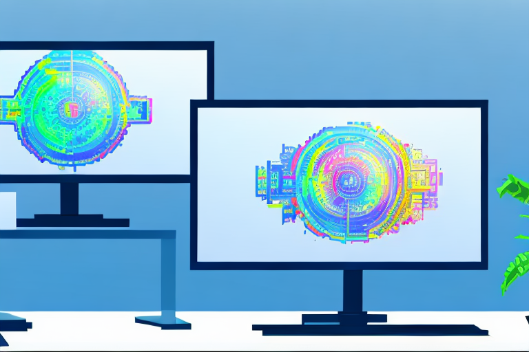 Two computer monitors side by side