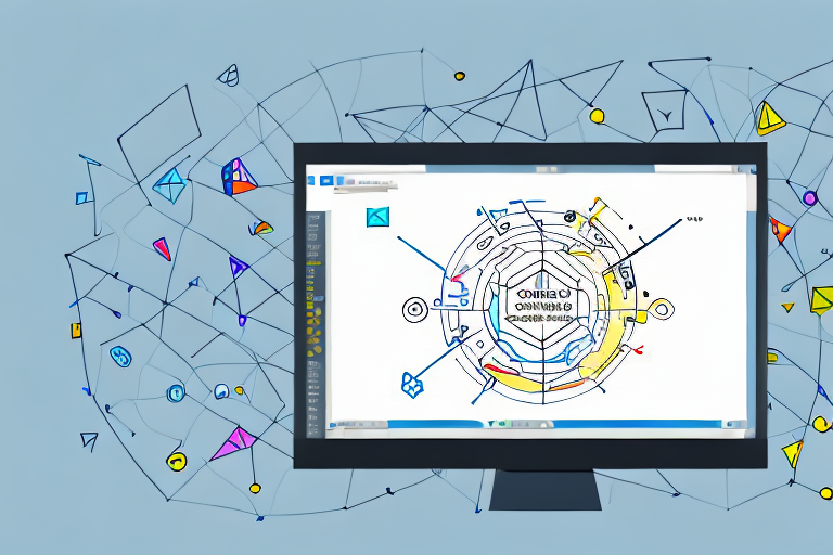 A computer screen displaying an open screenshot drawing tool with various annotation tools like arrows