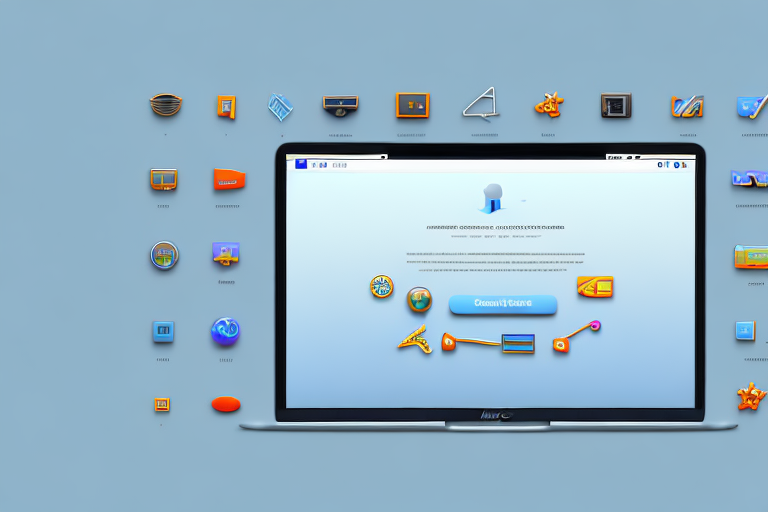 A mac computer with a screenshot tool interface on its screen