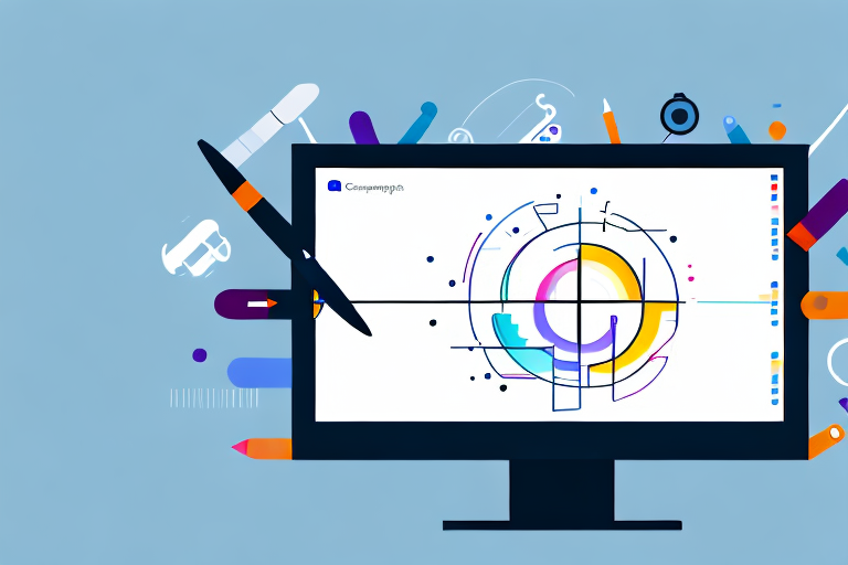 A computer monitor displaying a screenshot tool interface