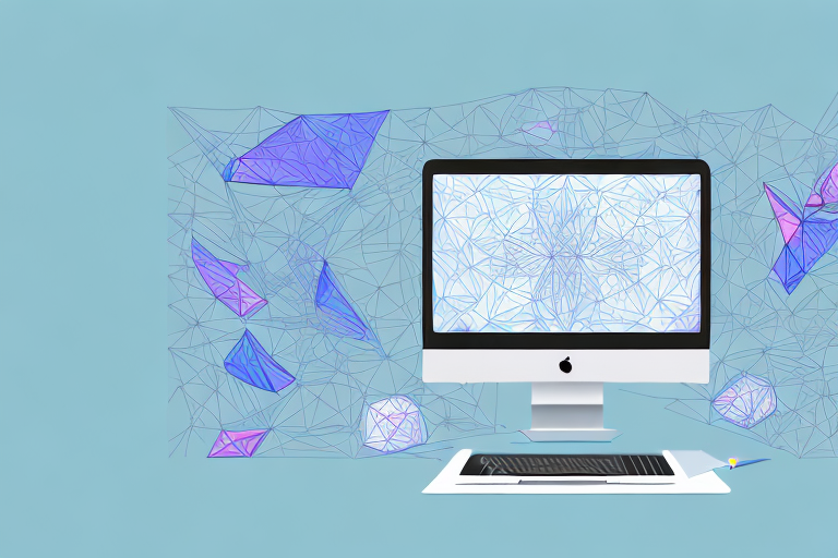 A mac computer with a screenshot snipping tool icon on the screen