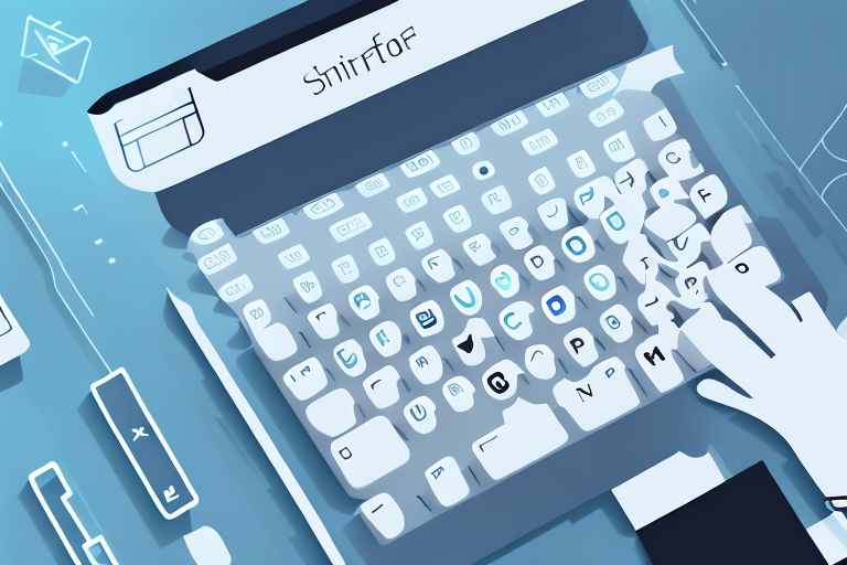 A computer keyboard with a highlighted key representing the screenshot snipping tool shortcut