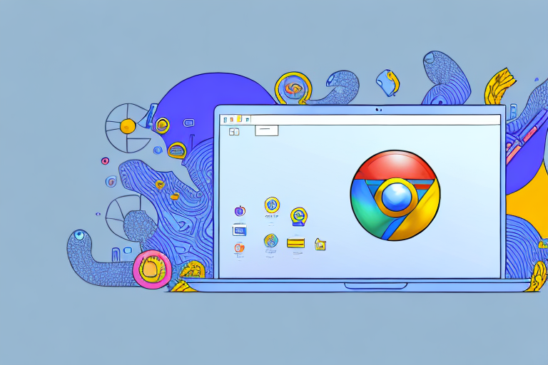 A chrome browser window with a screenshot tool icon on the toolbar