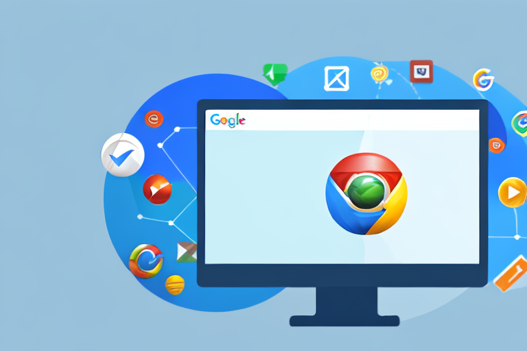 A computer monitor displaying the google chrome browser