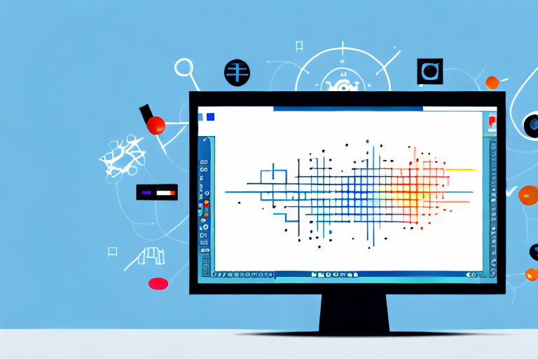 A computer monitor displaying a screenshot tool interface on its screen