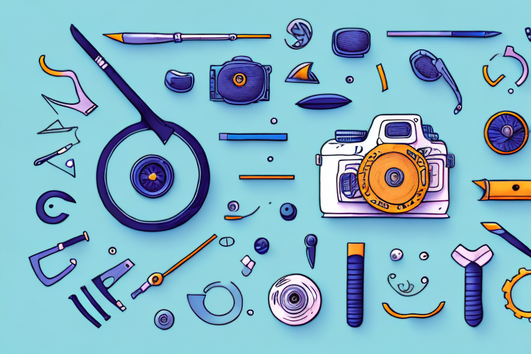 Five different tools symbolically represented (like a camera for screenshot tool