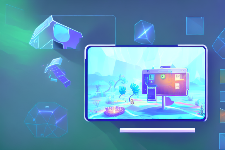A computer screen displaying a game scene within the unity platform