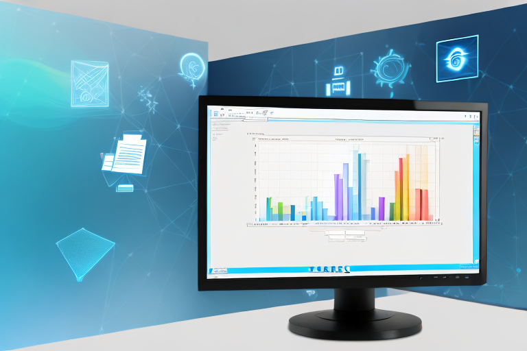 A computer monitor displaying the windows 7 interface