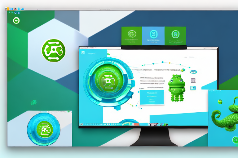An opensuse themed desktop with a screenshot tool interface overlay