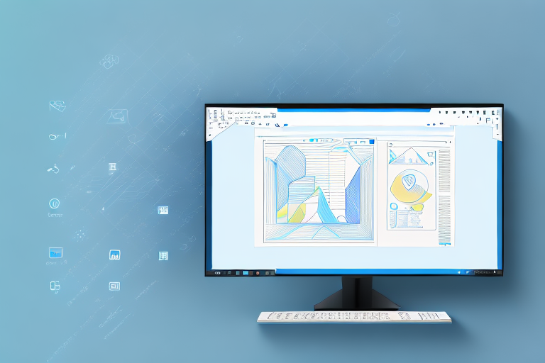 A computer with the windows 10 interface displayed