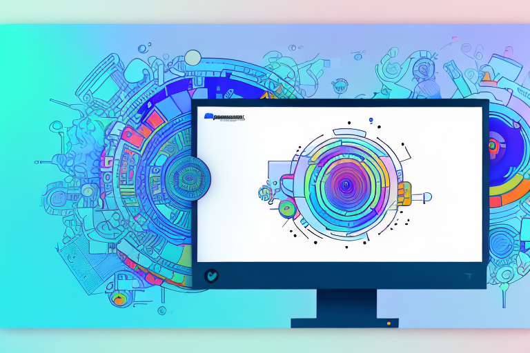 A computer monitor with a screenshot tool interface overlay