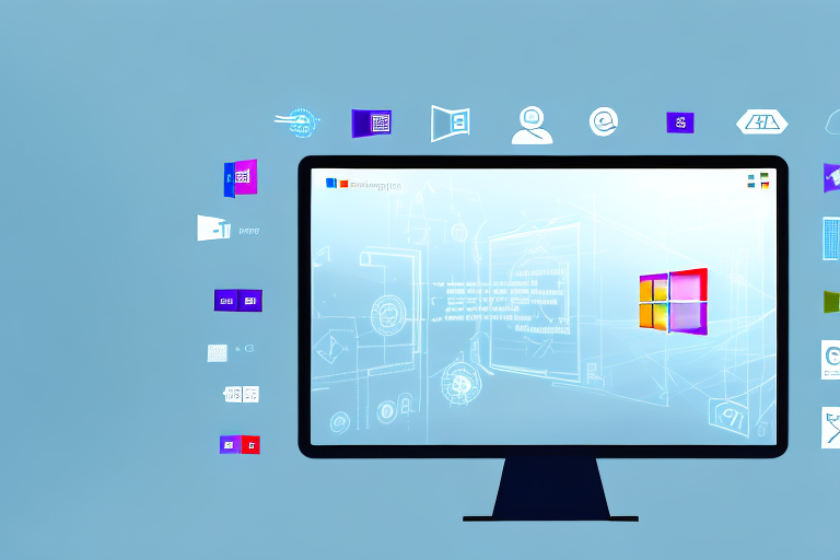 A desktop computer with the windows interface on the screen