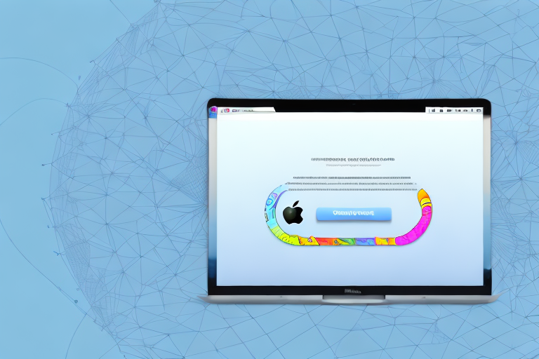 A mac computer with a screenshot on the screen