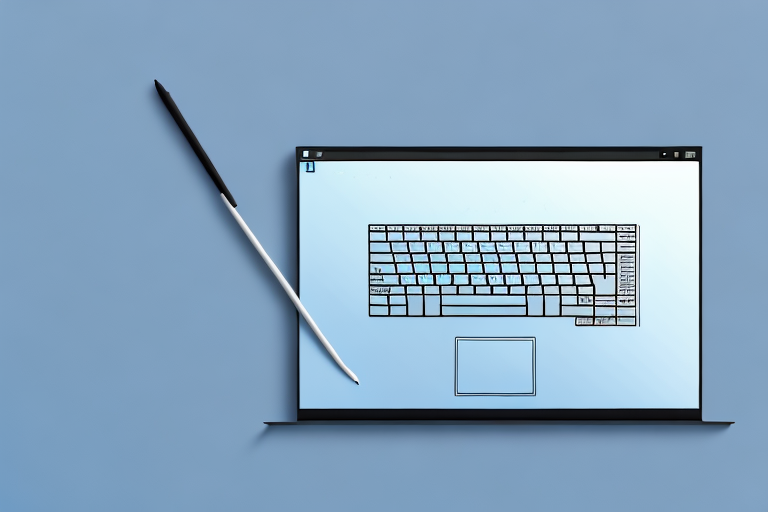A gateway laptop with a glowing screen
