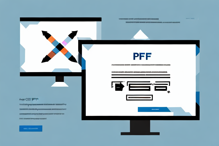 A computer screen showcasing a screenshot and a separate image of a pdf file